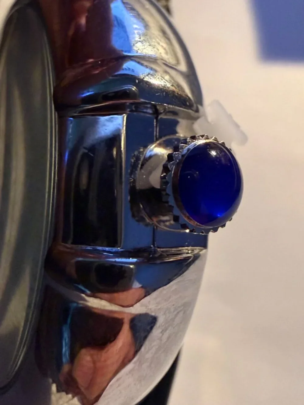 Louis Poems Balon Blue Men's White Dial 41mm Date Quartz Watch NIB